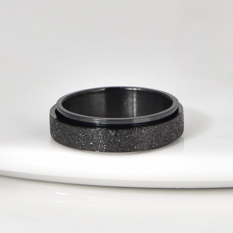 Candyfancy Rotate Anxiety Relief Ring Finger Rings Stress Reliever Spinner