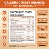 GONGOTA Calcium Citrate 1200mg with Vitamin D3 Gummies, Chewable Calcium