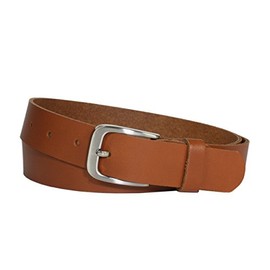 Vascavi Leather Belt, Genuine Leather Belt for Men and Women, Can Be Shortened, Made in Germany, 3 cm Wide, Cognac