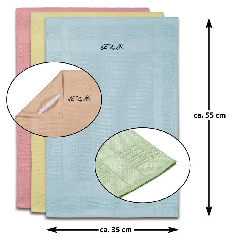 Edison & King Microfibre Tea Towels 60 cm x 40