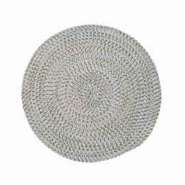 Cape Cod Tweed Reversible Braided Rug 3X3 Round Area Rug - Seaside Bliss, Handcrafted in USA, Woven Texture, High Traffic, Entry, Kitchen, Living Room, Playroom, Bath, Foyer, Porch - 3' X 3' Round