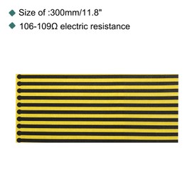 QUARKZMAN Pack of 10 ESD Antistatic Foot Heel Bands, 11.8 x 0.60 Inches, Disposable Adjustable for Grounding for Removing Static Electricity (with Static Warning Sticker)