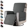 LSPYYDS Armchair Protector, Armchair Protector with Pockets, TV Chair Protector, Relaxing Chair Protector with Adjustable Straps, 1 Seater Chair Cushion, Machine Washable, Dark Grey, Small