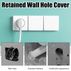 Pack of 2 Flush-Mounted Blind Covers, 8.6 x 8.6 cm,