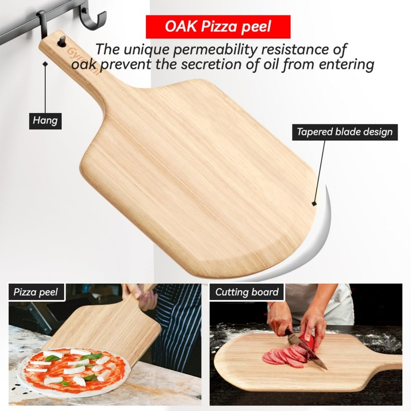 5 PCS Rectangle Pizza Stone Set, 16"Large Pizza Stone for
