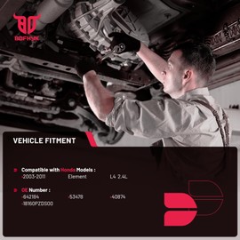 BDFHYK Rear Exhaust Manifold Catalytic Converter with Gasket Kit Direct-Fit Compatible with Honda Element 2003-2011, L4 2.4L, EPA Compliant, Replace 642184, 53478