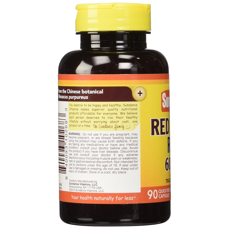 Sundance Red Yeast Rice Capsules, 90 Count