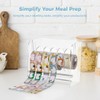 YOFAPA Clear Label Roll Holder, Transparent Acrylic Tape Dispenser, Adjustable