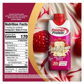 Premier Protein Premier Protein 30g High Protein Shake, Indulgence White Chocolate Raspberry - 15 Pack