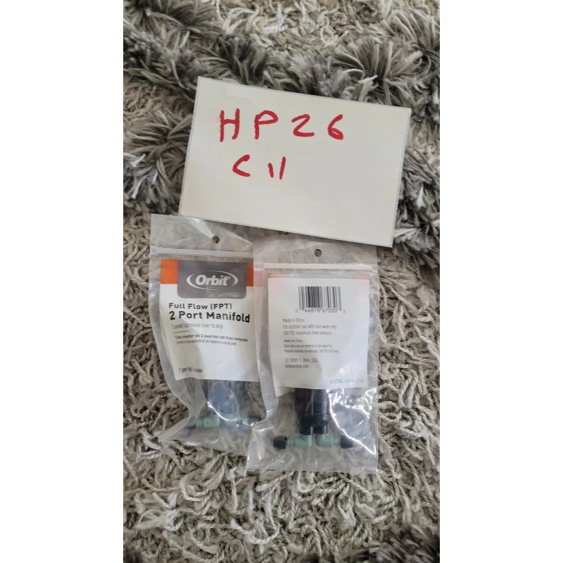 Orbit Full Flow 2-Port Manifold Conv Sprinkler Riser To Drip