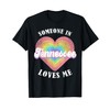 Someone In Tennessee Loves Me Heart Retro Groovy T-Shirt
