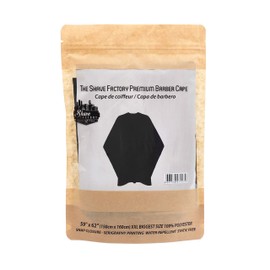 Premium Barber Cape Hairdressing Gown by The Shave Factory Full Length Cape Waterproof Anti-static Unisex Professional Barbers Hairdressers Gown for Hair Styling, Cuts, Colours