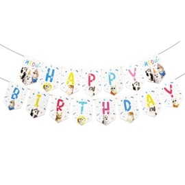 TSJ Cat Happy Birthday Banner Kitty Party Garland for Cat Theme Party Favors