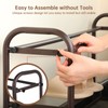 Gonfoam 3-Tier Expandable Shoe Rack,Adjustable Shoe Shelf Storage Organizer Heavy