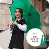 安全 反射テープ付 指をはさまない 開閉らくらく 無地 軽量 子供用 折りたたみ傘 ５３ｃｍ (グリーン)