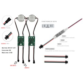 JIAANDA WS2811 RGB high Power Module DC12-24V 30W RGB Addressable Pixel LED floodlight IP20 (2PCS-WS2811-30W-RGB)