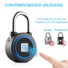 Fingerprint Padlock, Bluetooth Lock, Mobile APP, MEGAFEIS Smart Padlock with
