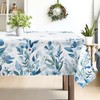 Summer Eucalyptus Leaf Washable Rectangle Table Cloth 60x84inch