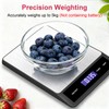 Alyvisun Digital Kitchen Scales, 5kg-1g Electronic Cooking Scales with 6