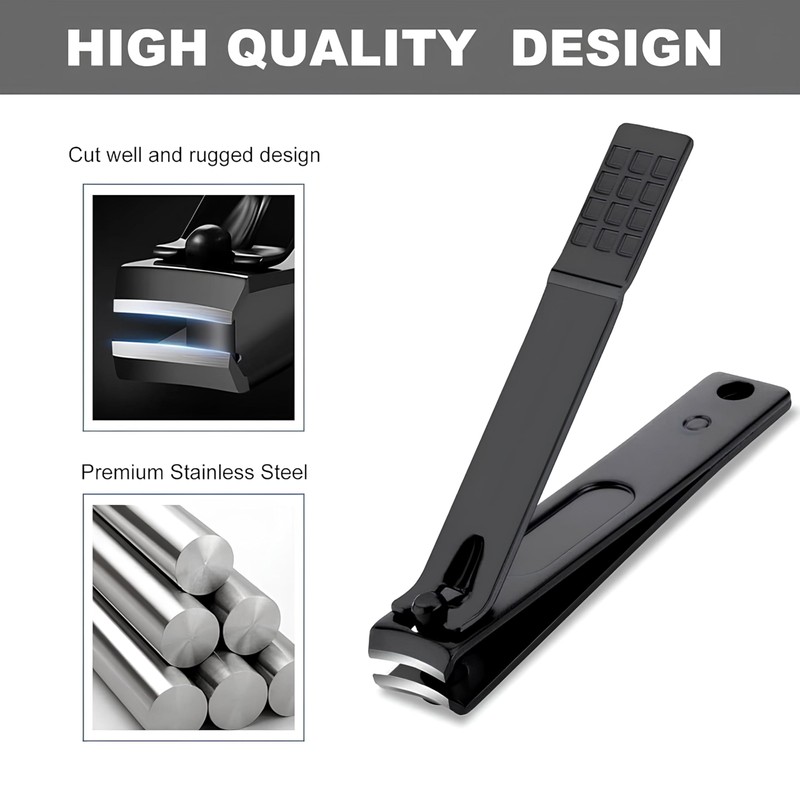 ZXfad 2pcs Nail Clipper set, Wide Mouth Design, Suitable for