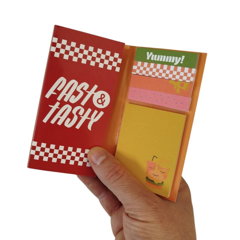 Fast Food Haftnotizen Fast Food Klebezettel im Kawaii Stil