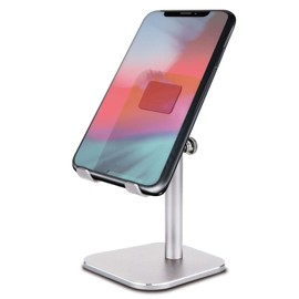 Elecom P-DSCHARMSV Smartphone Stand, Aluminum Arm Type Tabletop, Angle Adjustable, White