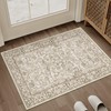 HUGEAR 2x3 Entryway Area Rug Brown Small Rug Machine Washable