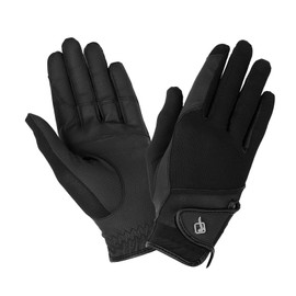 LeMieux Pro Mesh Horse Riding Gloves - Black Large