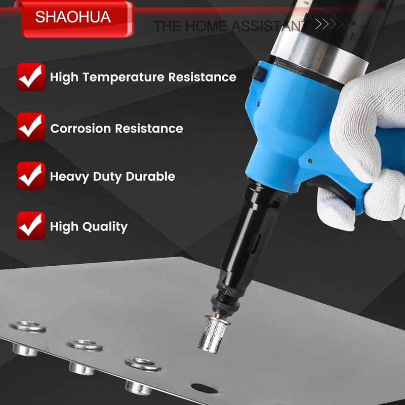 SHAOHUA 225PCS Rivet Nut Kit Rivnuts #8-32#10-24 1/4’’-20 5/16’’-18 3/8’’-16