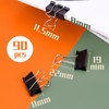 Ziamzra Pack of 90 Foldback Clips, 19 mm Black Paper