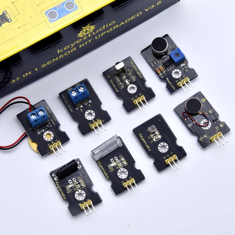 KEYESTUDIO 37 in 1 Sensor Kit 37 Sensors Modules Starter