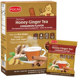 Pocas Honey Ginger Tea, Cinnamon, 24 Count(Pack of 1)