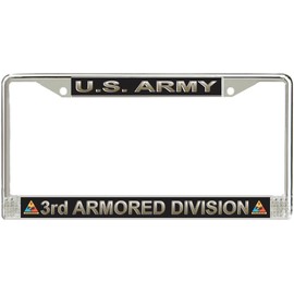 MilitaryBest U.S. Army 3rd Armored Division License Plate Frame
