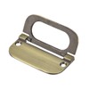sourcing map Finger Flush Pull Handle 74x34x5mm Rectangle for Drawer