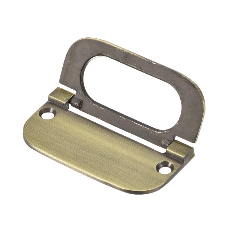 sourcing map Finger Flush Pull Handle 74x34x5mm Rectangle for Drawer