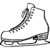 A7 'Ice Skate' Unmounted Rubber Stamp (RS00056193)