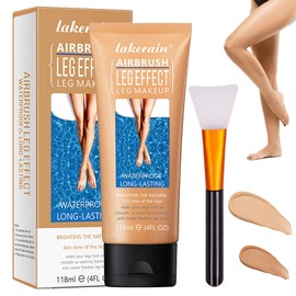 118 ml Leg Make Up Waterproof, Leg Make Up for Tattoo, Scars, Varicose Veins, Waterproof Makeup Cover Cream for Leg and Body (Medium Shine)