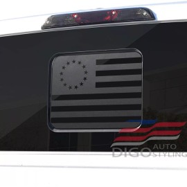 Digo Auto Styling 2015-2023 Ford F150 F250 F350 Back Middle Window Betsy Ross Flag Decal Sticker