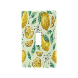 YETTASBIN Lemon Toggle Light Switch Cover Unbreakable Wall Plate Cover with Screws for Living Room, Bedroom, Office, School, Home Decor-4.53 x 2.76 Inch