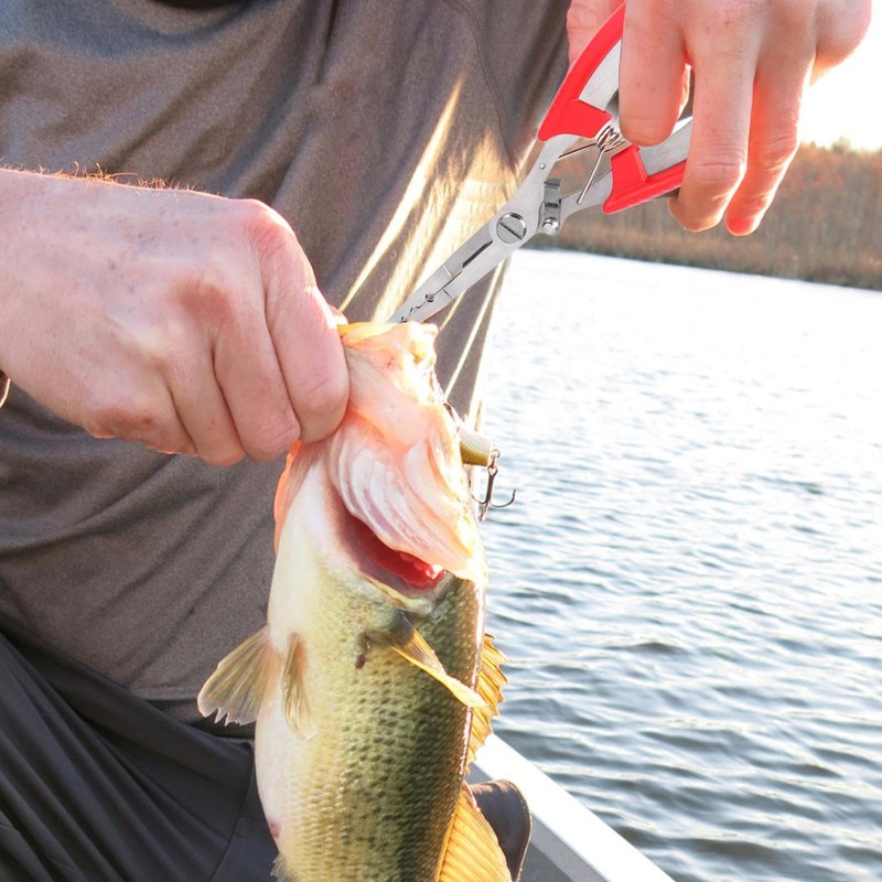 Fishing Split Ring Pliers,Fishing Gear | Upgraded Multi-Function Saltwater Resistant