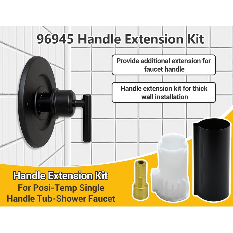 96945WR Single Handle Extension Kit Faucet Replacement,Compatible with Moen Posi-Temp