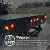 Partsam 10x 2.5 Round Red 13 LED Side Marker Clearance