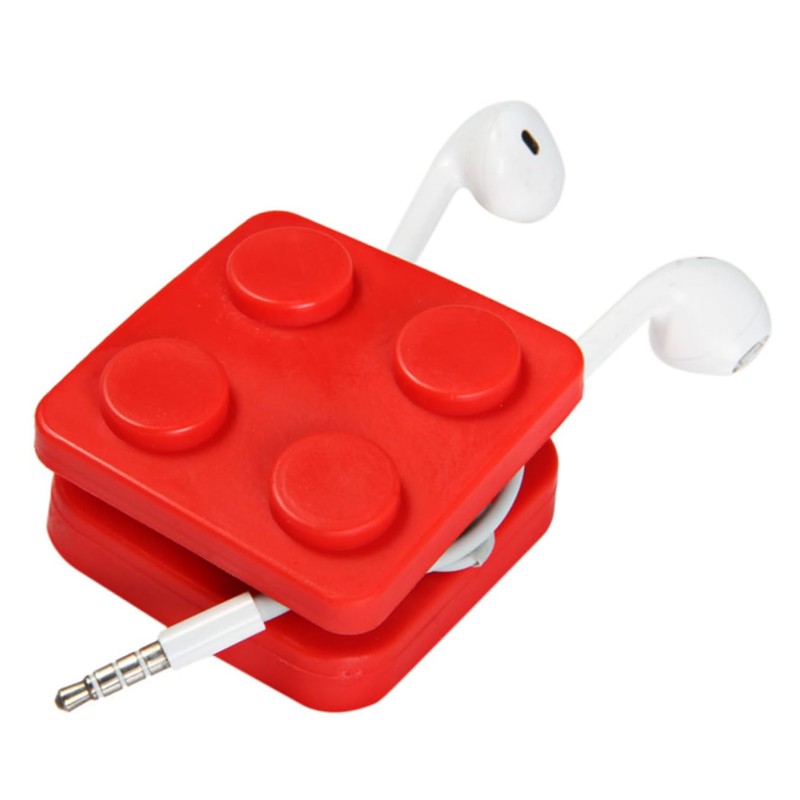 jojofuny Mini Earphone Cord Manager Lightweight Cable Wrap Red for