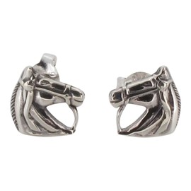 Touch Jewellery 925 Sterling Silver Horse Head Stud Earrings