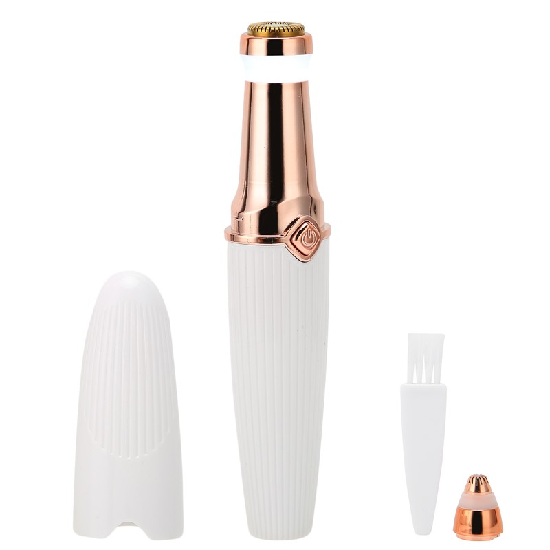 2 in 1 Electric Eyebrow Trimmer Lipstick Shape USB Rechargeable