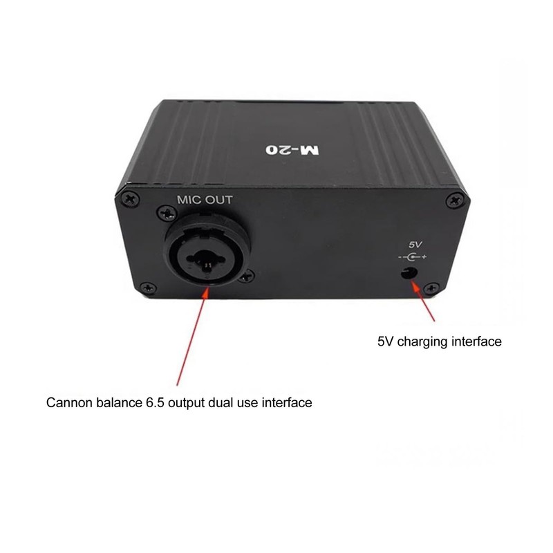 Mic Preamp, Microphone Gain Booster Dynamic Condenser 48V Phantom Power