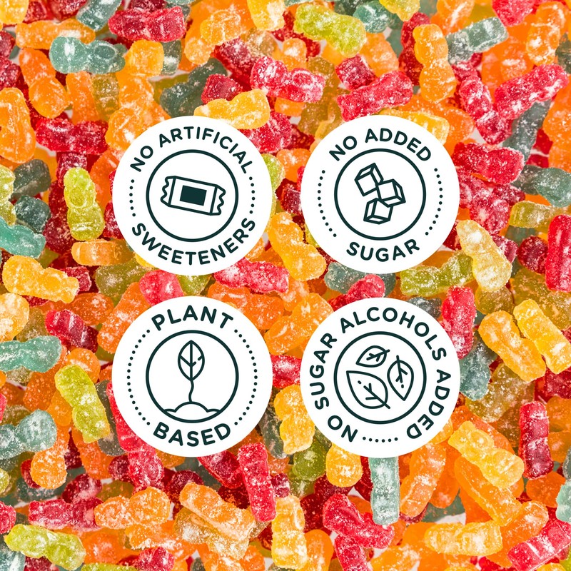 SmartSweets Sour Blast Buddies, Low Sugar Gummy Candy (3g), Low