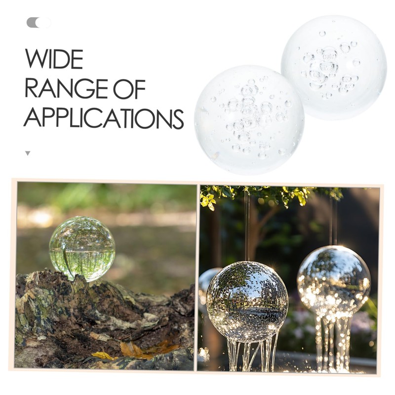 FUNOMOCYA Elegant Decorative Orbs Crystal Balls for Fountain Bowls and