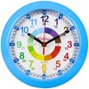 KIDDUS ESPAÑOL Azul Children's Wall Clock Analogue Time Teacher with