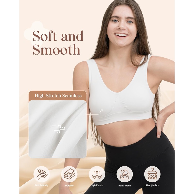 Coobie Comfort Bra, Blanco, L